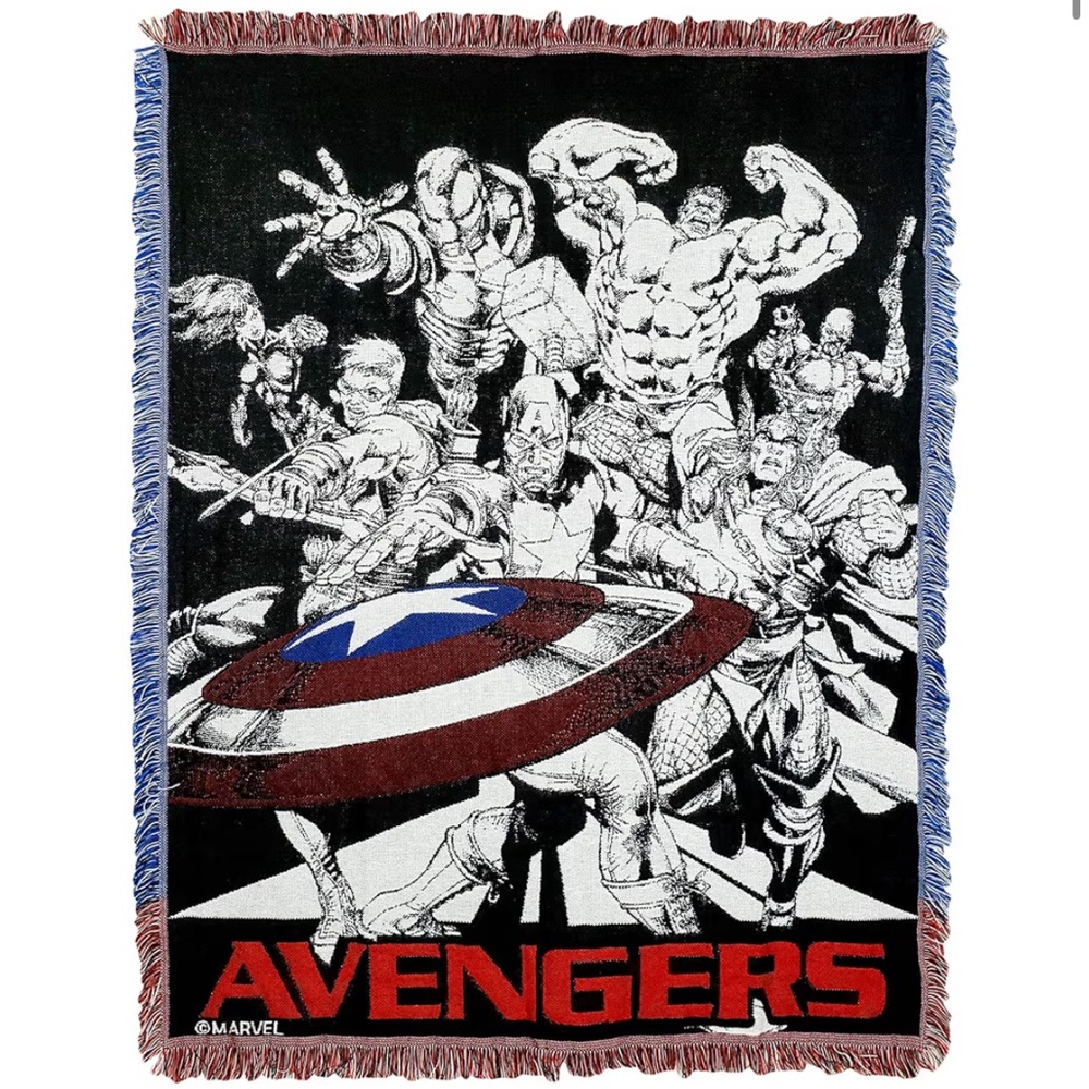 Marvel Avengers Woven Jacquard Throw Blanket 46" x 60" Dream Team Northwest